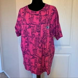 Vintage Pipeline Pink and Purple Single Stitch Crew Neck‎ T Shirt Size XXL